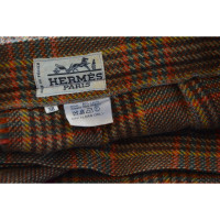 Hermès trousers with checked pattern