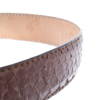 Reptile's House Brown Python leather belt