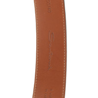 Santoni Leather belt in blue