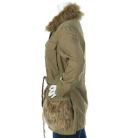 Anthropology Parka with fur collar