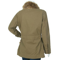 Anthropology Parka with fur collar