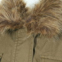 Anthropology Parka with fur collar