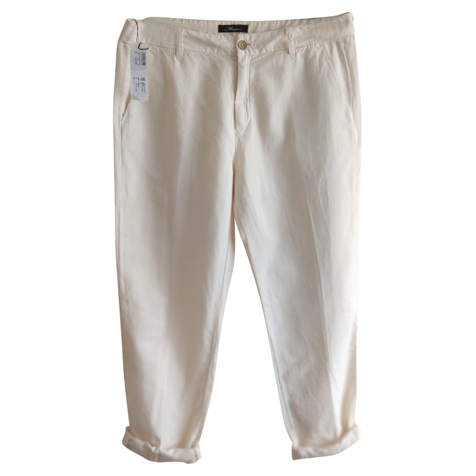 Mason's Trousers Cotton in White