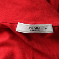 Prada Dress Jersey in Red