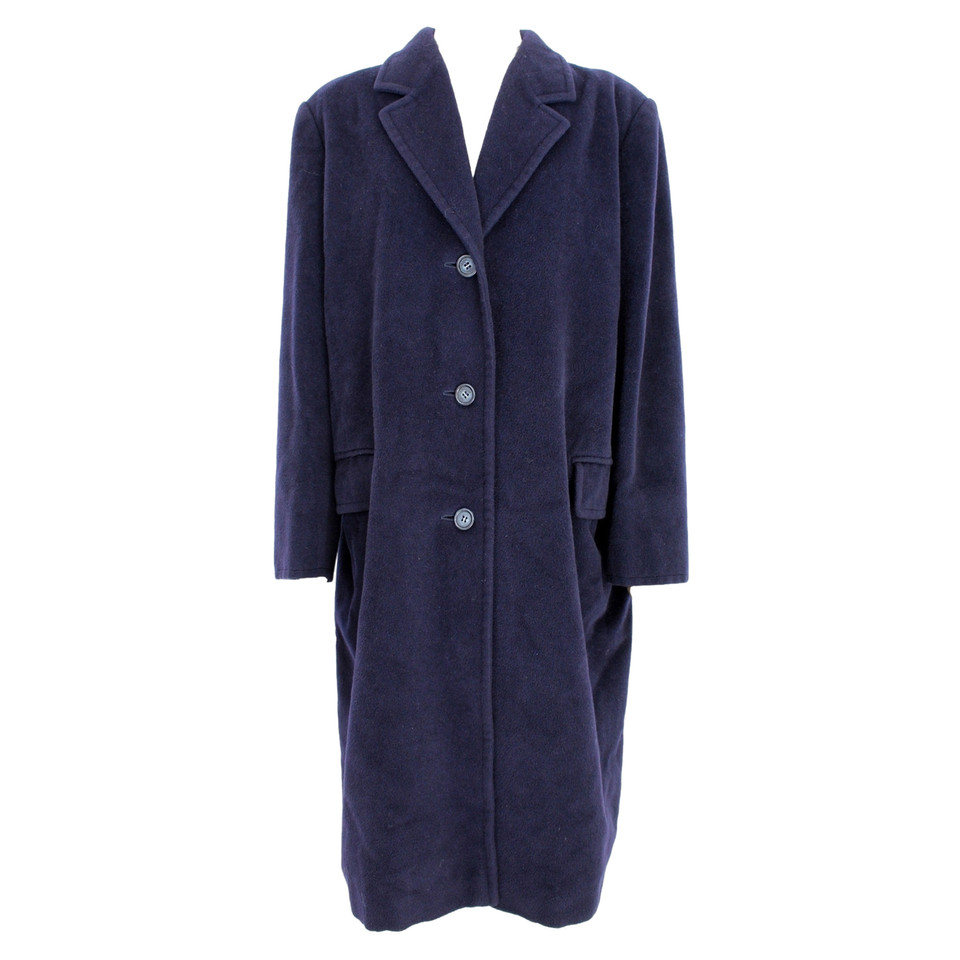 Max Mara Jacket/Coat Wool in Blue