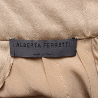 Alberta Ferretti Top Silk in Beige