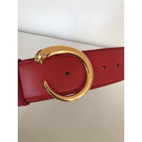 Cartier Ledergürtel in Rot