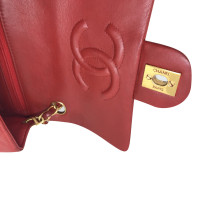 Chanel Classic Flap Bag Mini Square Leather in Red