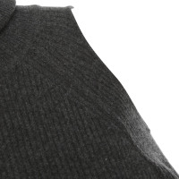 360 Sweater Kasjmier jurk in donkergrijs