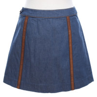 Prada Rok Katoen in Blauw