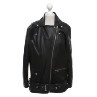 Acne Jacket/Coat Leather in Black