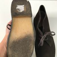Clarks Suede lace-up shoes