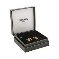 Chanel Boucles d'oreilles avec logo doré