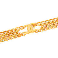 Chanel Goldfarbenes Armband mit Logo