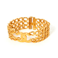 Chanel Gold colored bracelet with logo