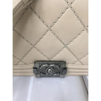 Chanel Boy Medium en Cuir en Beige