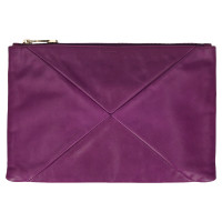 Jil Sander Clutch Bag Leather in Violet
