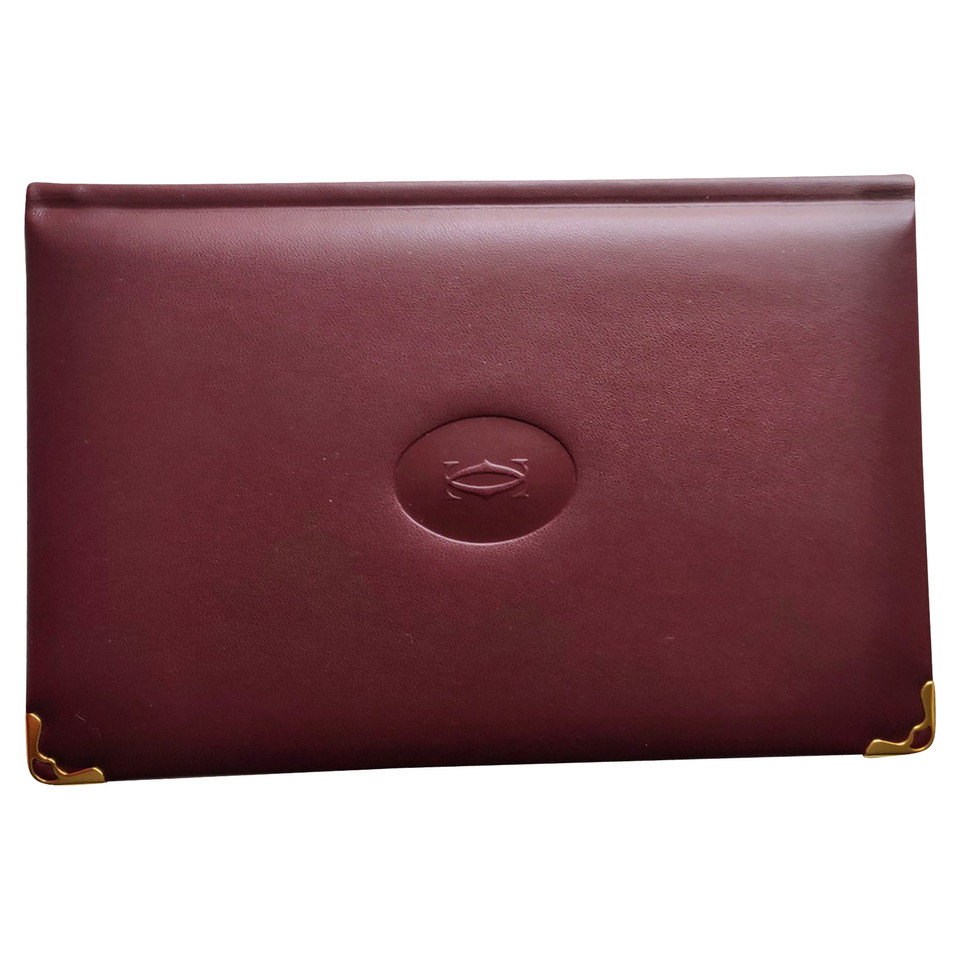 Cartier Accessoire aus Leder in Bordeaux