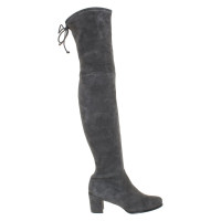 Stuart Weitzman Bottes en Daim en Gris