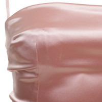Dolce & Gabbana abito di raso in rosa