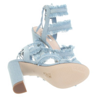 Guess Sandales en Denim en Bleu