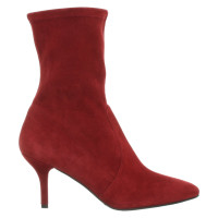 Stuart Weitzman Ankle boots Suede in Red