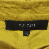 Gucci Shorts Leather in Gold