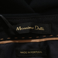 Massimo Dutti Paire de Pantalon en Laine en Bleu