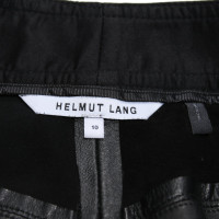 Helmut Lang Paire de Pantalon en Cuir en Noir