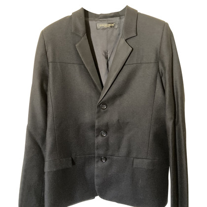 Golden Goose Jacke/Mantel aus Wolle in Schwarz