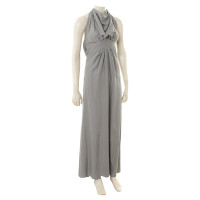 René Lezard Light grey silk dress