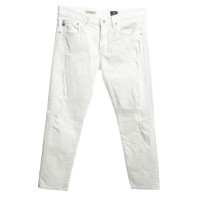 Adriano Goldschmied White jeans in used look