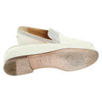 Hermès Slippers/Ballerinas Leather in White