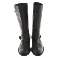 Burberry Leather boots in black