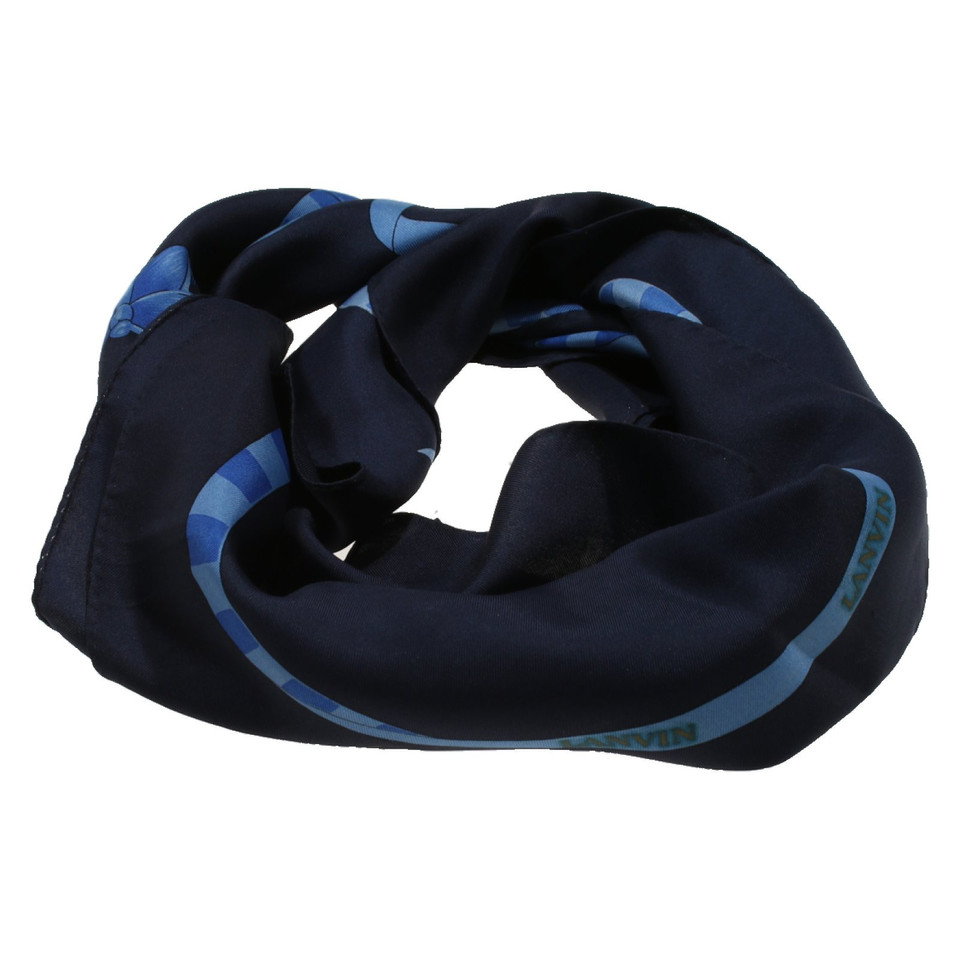 Lanvin Scarf/Shawl Silk in Blue