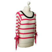 Sonia Rykiel For H&M Feinstrick-Pullover in Pink/Weiß