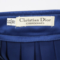 Christian Dior Seidenbluse in Blau