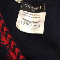 Chanel Strickjacke in Blau/Rot