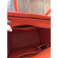 Céline Luggage Micro Leather in Orange