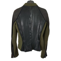 Haider Ackermann Leather panelled jacket