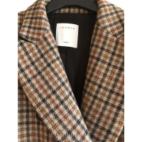 Sandro Coat with plaid pattern