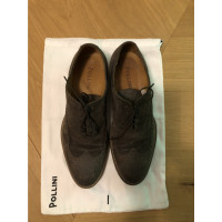 Pollini Suede lace-up shoes
