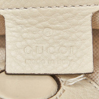 Gucci Bamboo Shopper Mini Leer in Wit