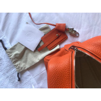 Hermès Victoria II 35 Leer in Oranje