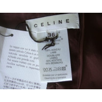 Céline Leather skirt in brown