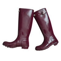 Hunter HUNTER Glossy Boot Pink, Größe 37