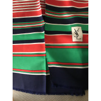Yves Saint Laurent silk scarf with stripe pattern