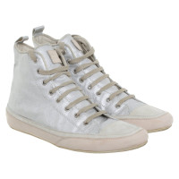 Emma Hope´S Shoes Sneakers aus Leder in Silbern