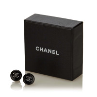 Chanel Logo-Ohrringe in Schwarz