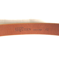 Alexander McQueen Leather belt in brown